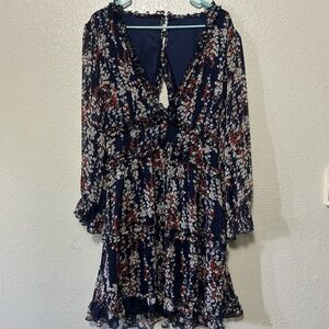 Floral Navy Dress